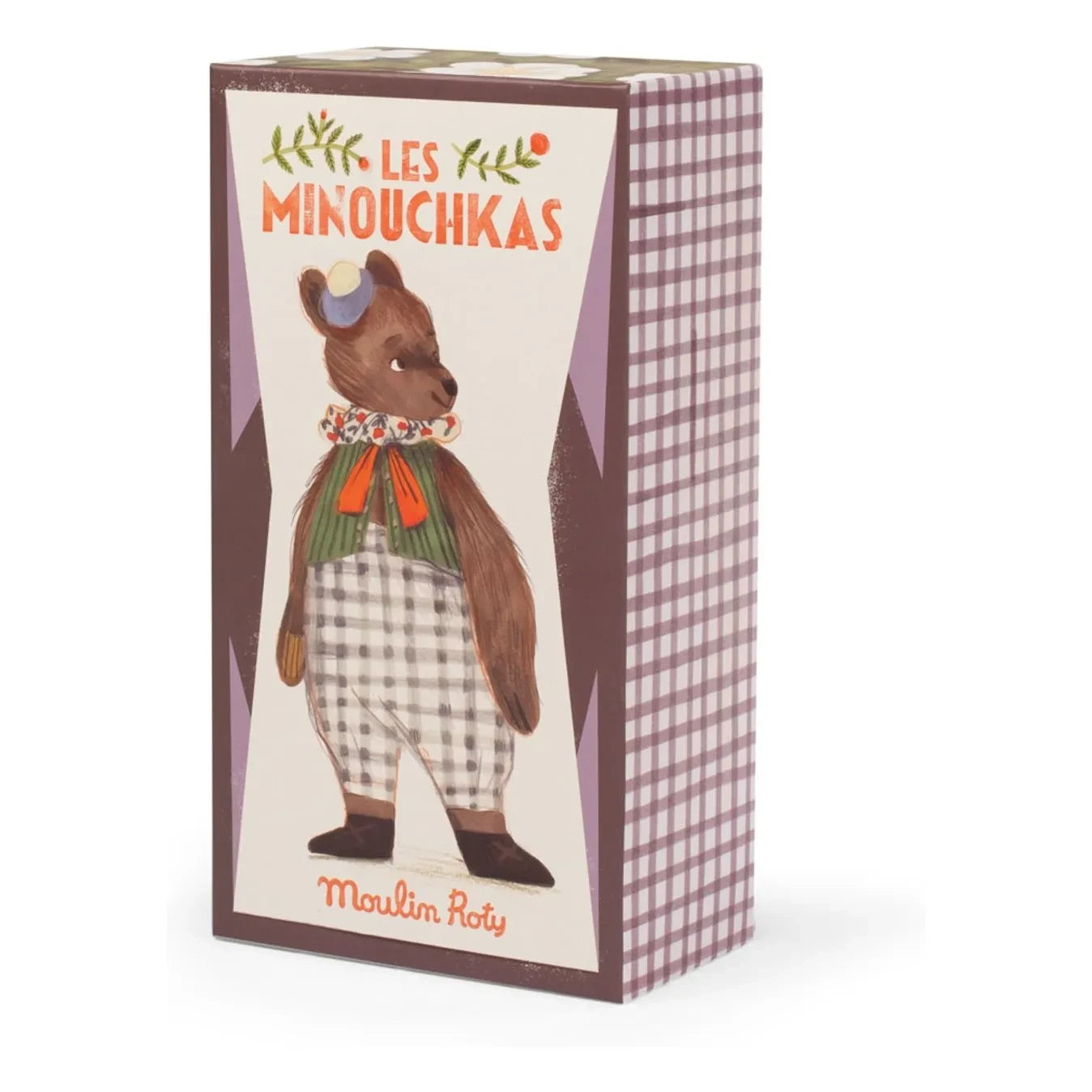 Moulin Roty - Baba Büyük Ayı peluş oyuncak kutulu | Kahverengi