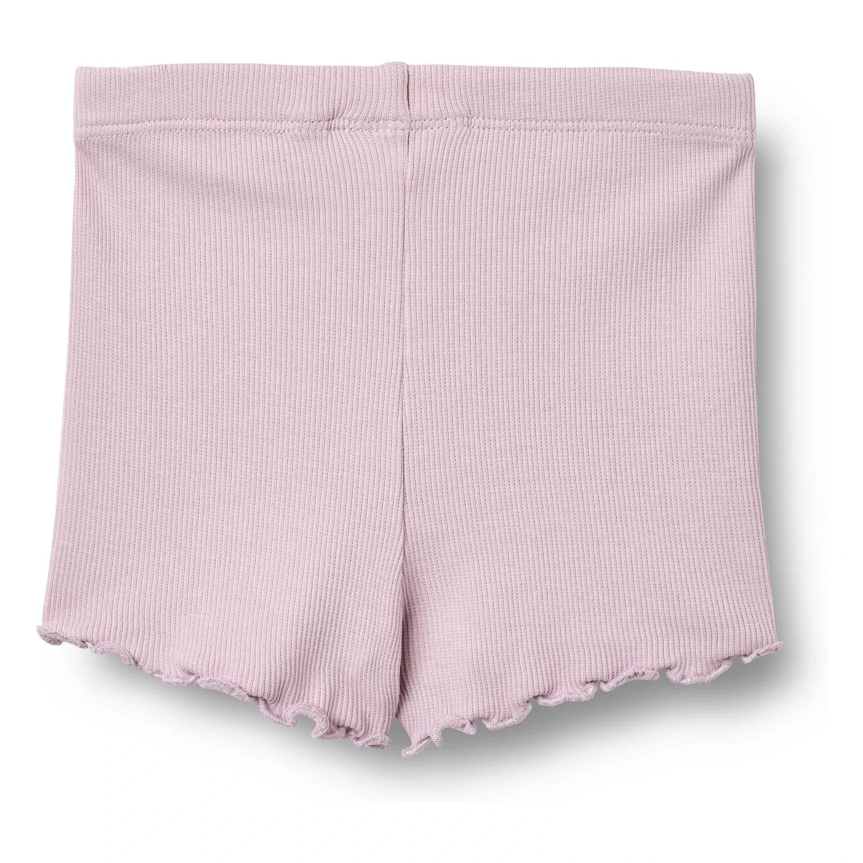 Wheat - Cine Ribbed Organic Cotton Baby Shorts | Lavender