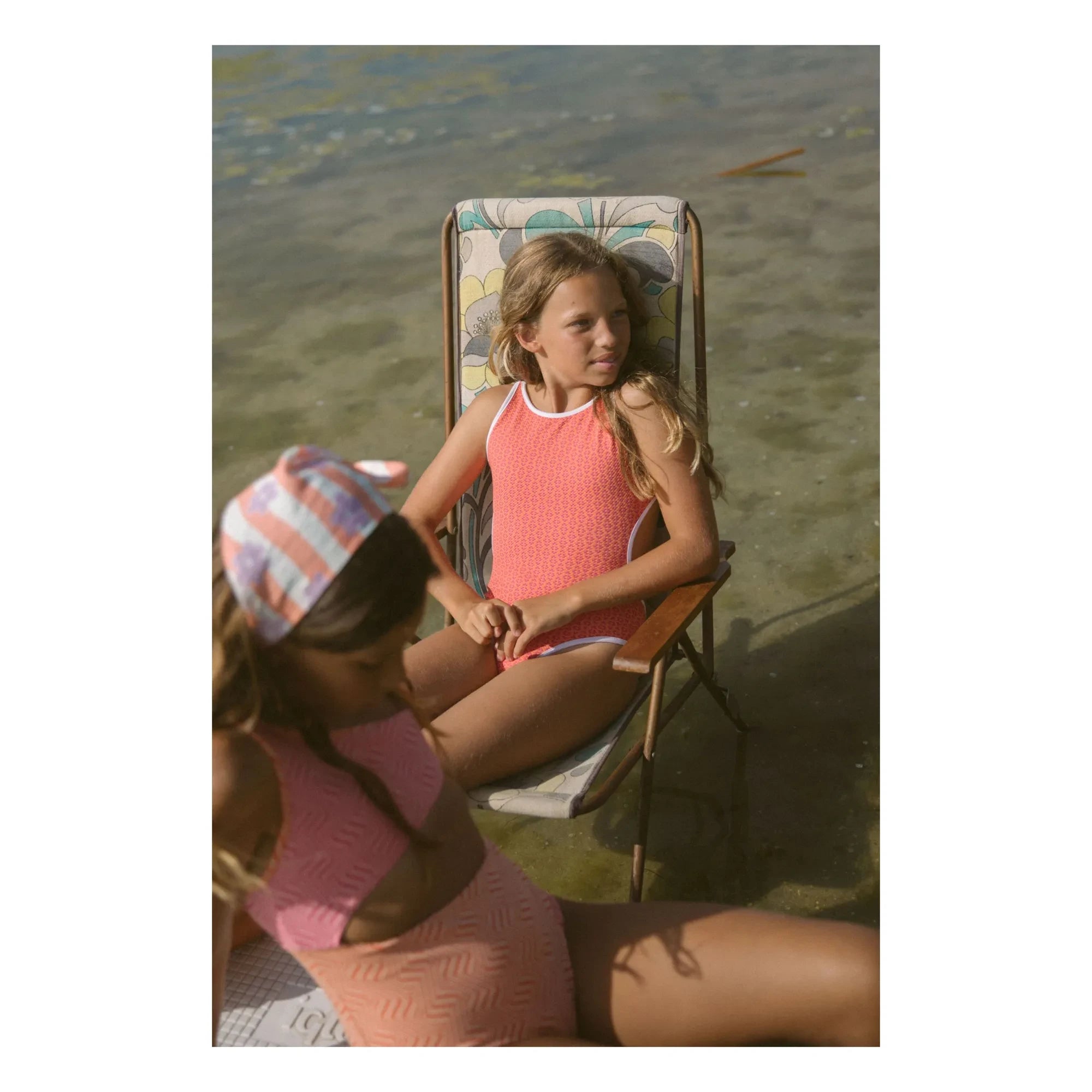My First Cantê - Katy Fleurs Textured Swimsuit | Pink