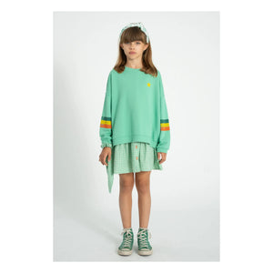 Piupiuchick - Striped Organic Cotton Sweatshirt | Green