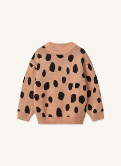 Liewood - Orlane Leopard Sweater | Pale Pink