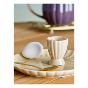 Bloomingville - Latina stoneware ceramic egg cup | Ivory