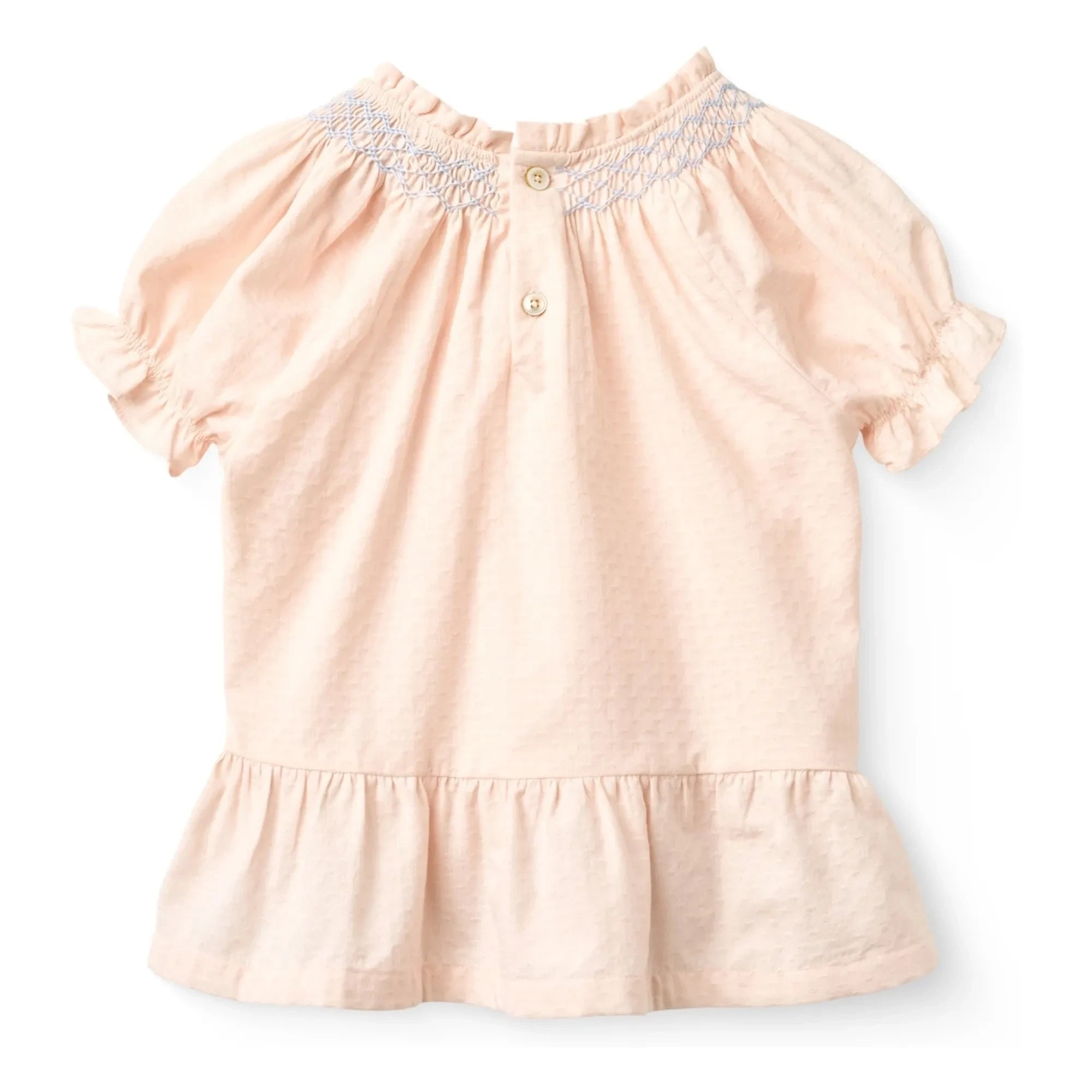Copenhagen Colors - Organic Cotton Gathered Blouse | Lychee Pink