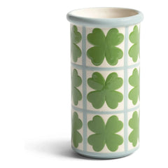 &Klevering - Clover stone ceramic vase | Green