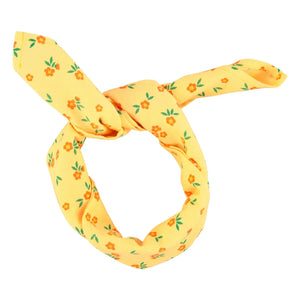 Piupiuchick - Organic Cotton Floral Bandana | Yellow