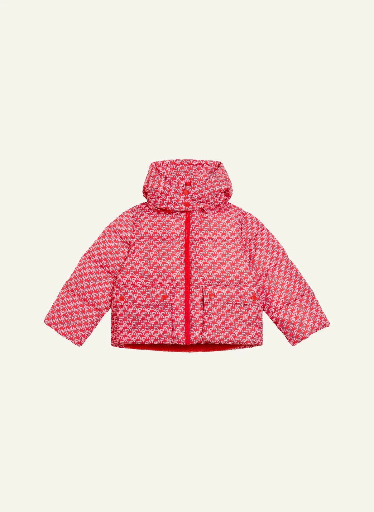Stella McCartney Kids - Doudoune I Love You | Kırmızı