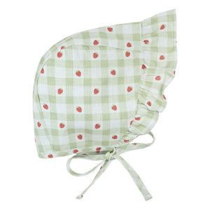 Petit Lem - Béguin Check Organic Cotton | Green