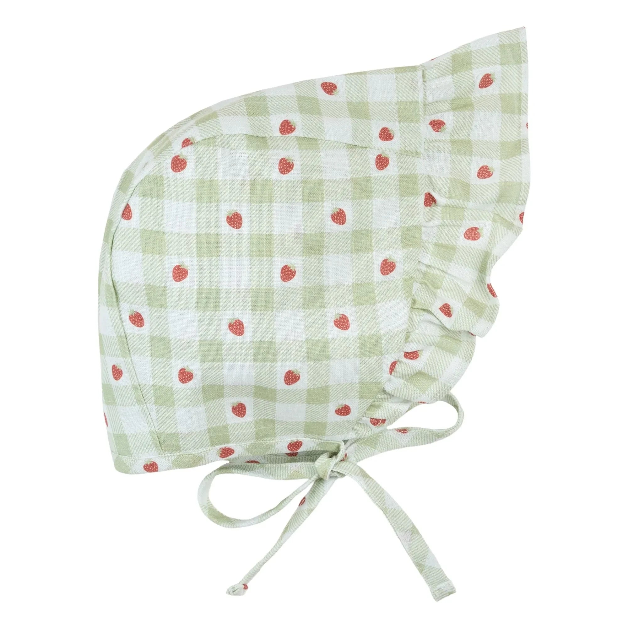 Petit Lem - Béguin Check Organic Cotton | Green