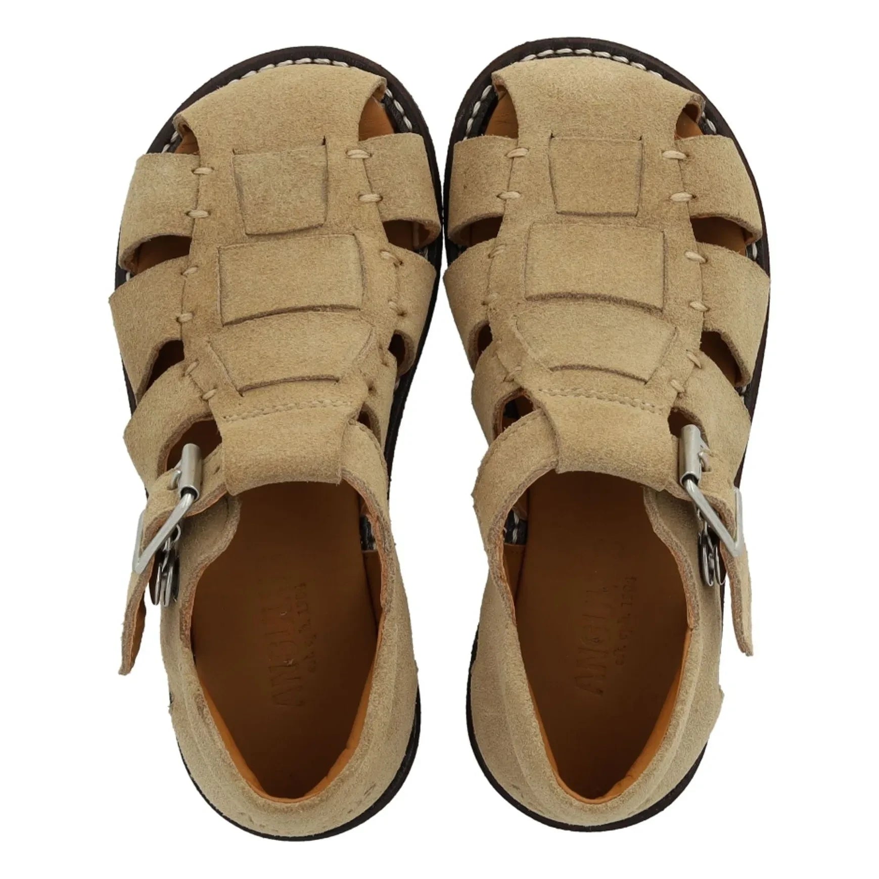 Angulus - Pêcheur Suede Sandals | Beige