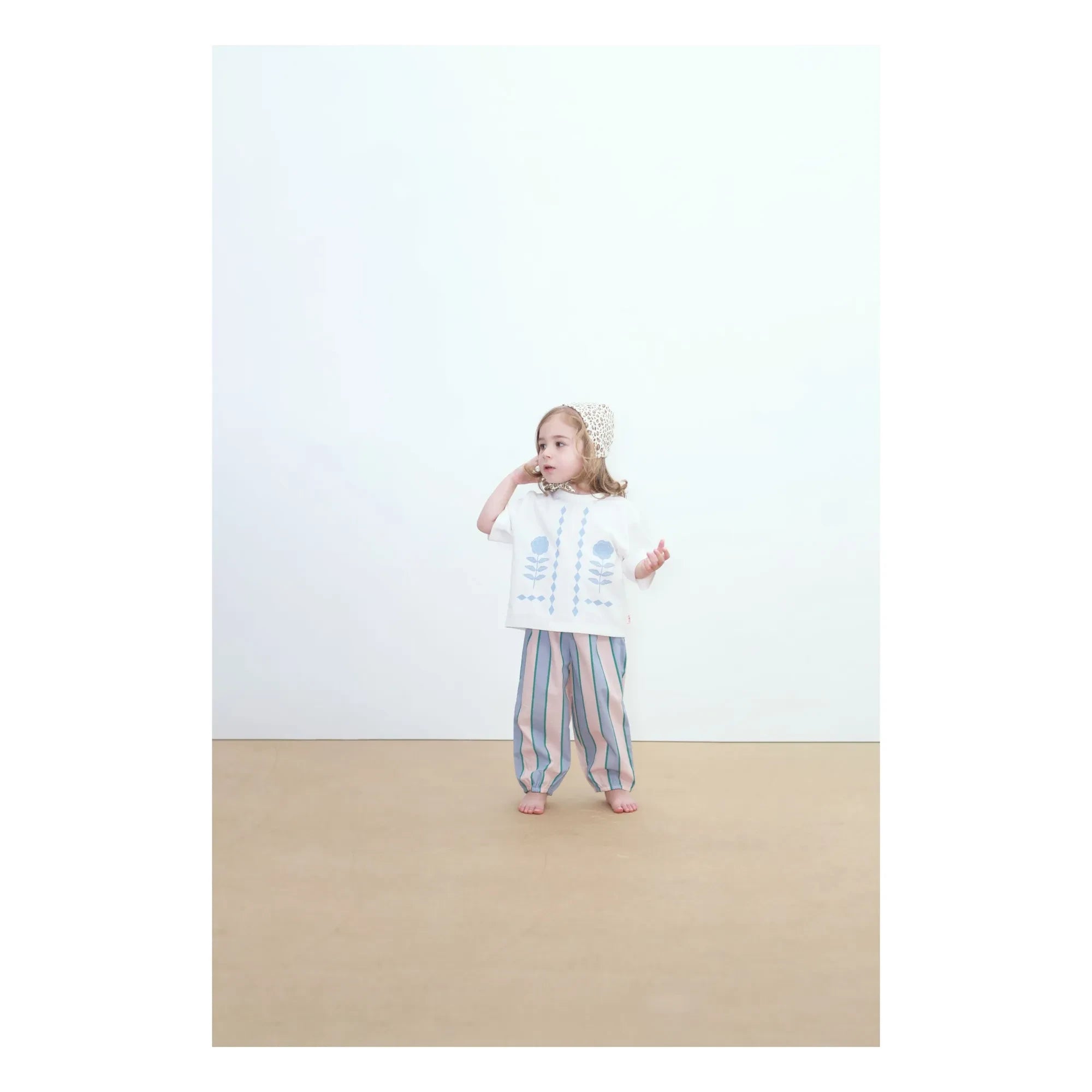 Tinycottons - Poplin Striped Pants | Pastel Pink