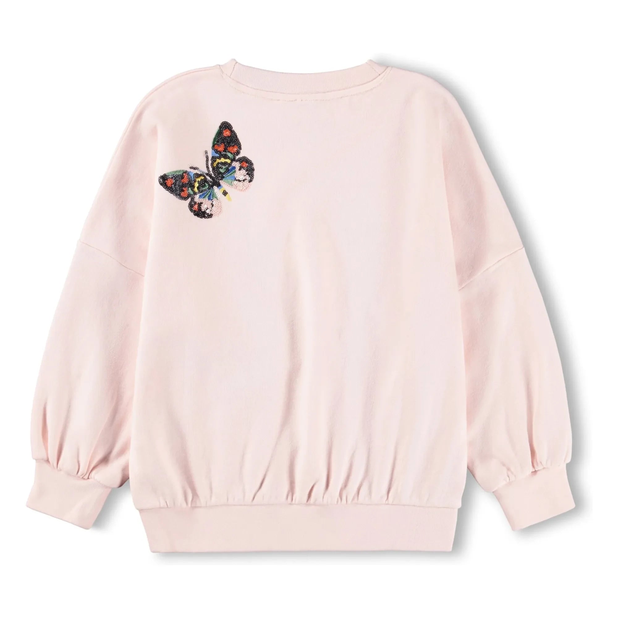 Molo - Marika Butterfly Organic Cotton Sweatshirt | Light Pink