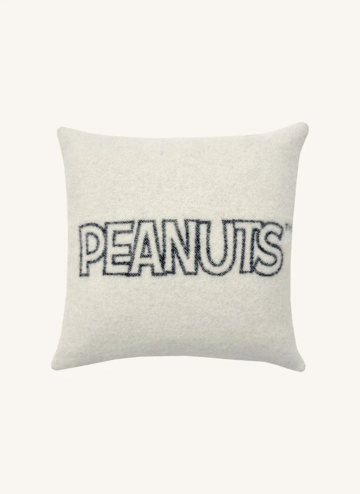 Maison Deux - Peanuts yün kırlent kılıfı | Siyah