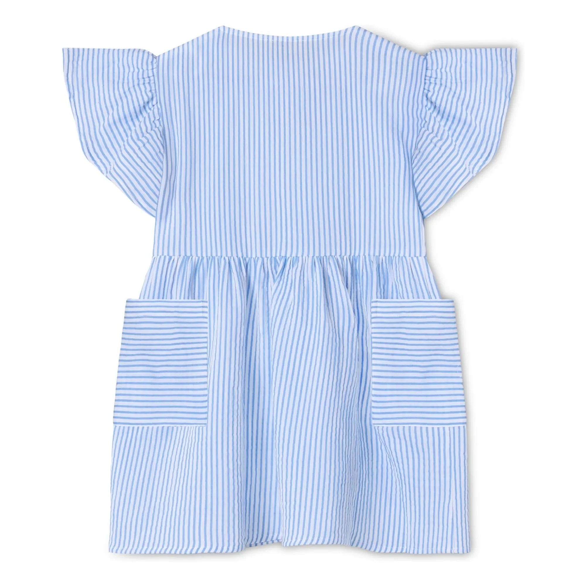 Fliink - Striped Cha Cha Dress | Light Blue