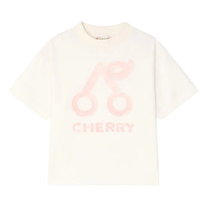 Bonpoint - Lele Cherry Organic Cotton T-shirt | Cream