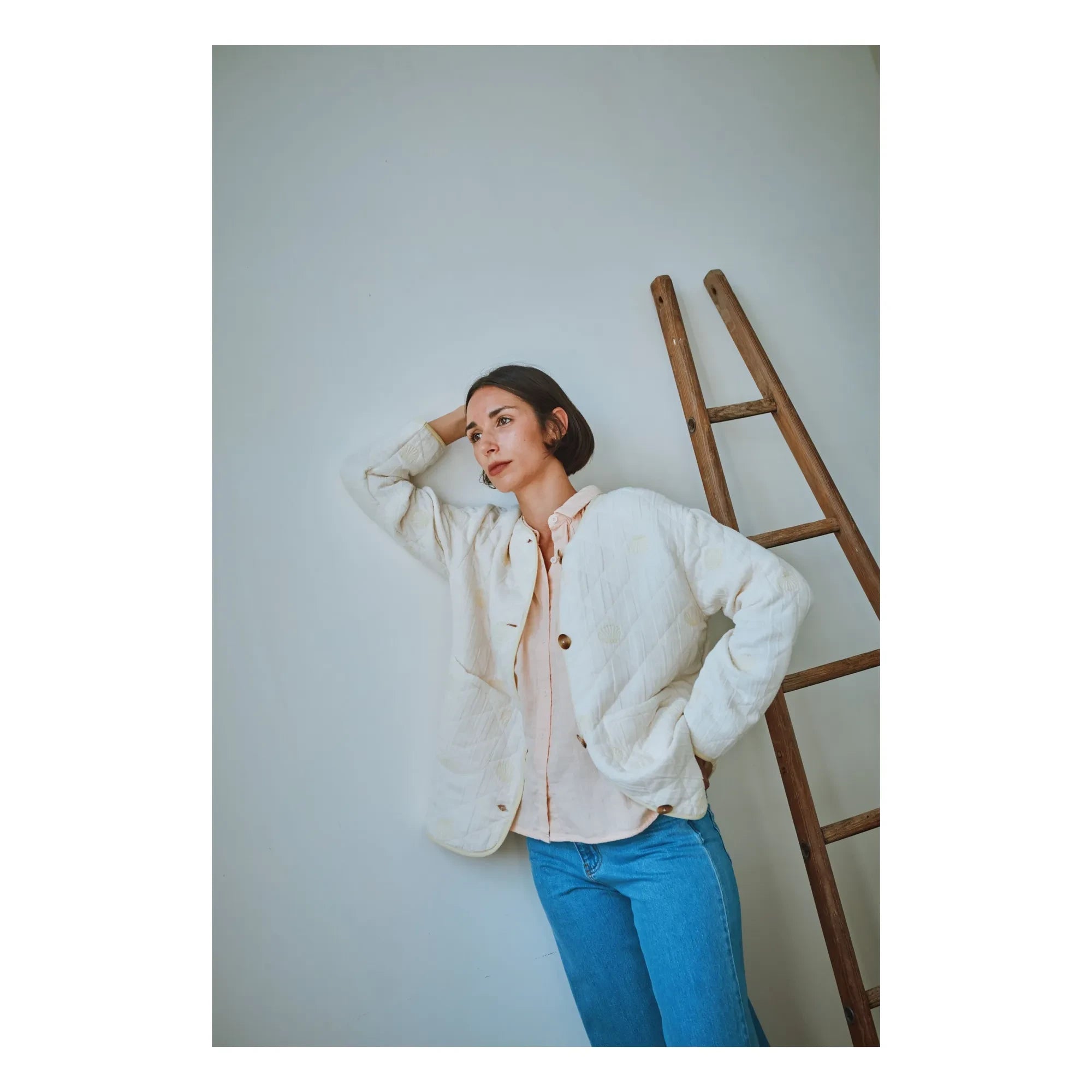 Poudre Organic - Millet Organic Cotton Quilted Jacket | Yellow