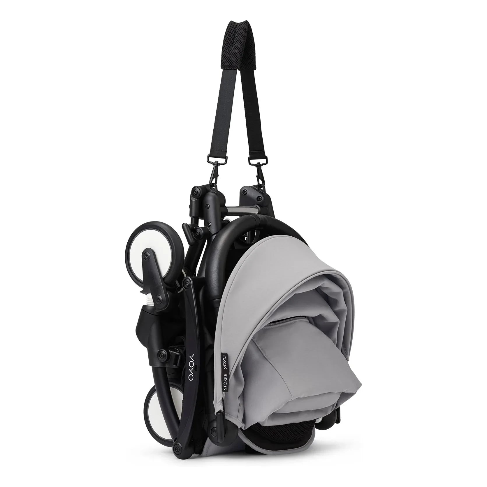 Stokke® - YOYO³ Full Baby Stroller 0+ and 6+ Black Frame | Stone