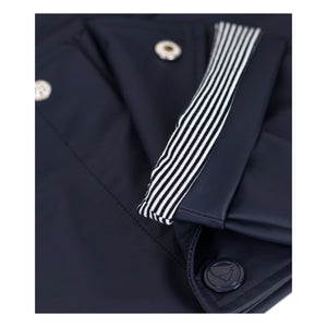 Petit Bateau - Laiga Faux Pearl Coat | Navy Blue