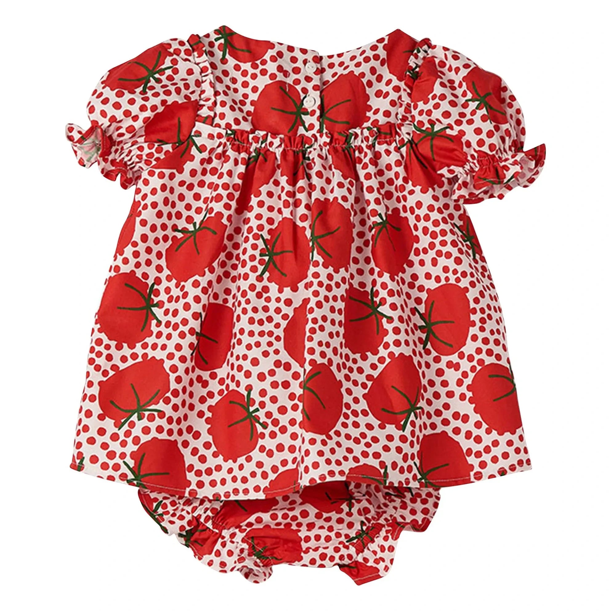 Fabula - Tomato and Pea Romper | Red
