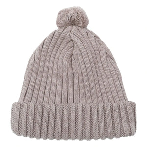 Donsje - Pom-Pom Hat | Dark Gray-Beige