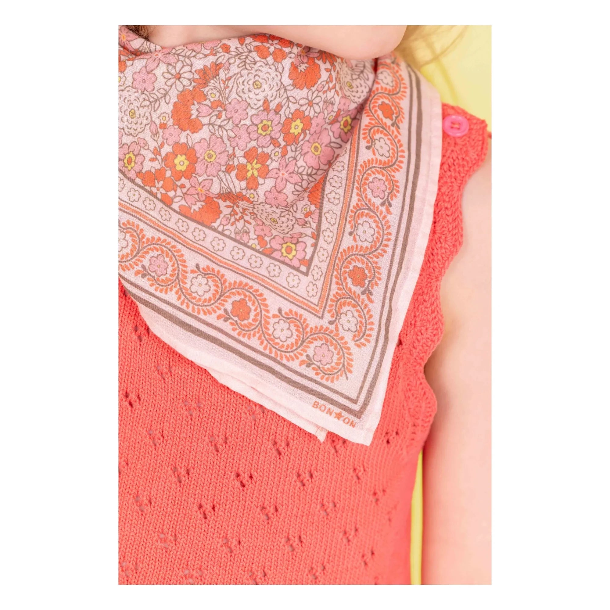 Bonton - 25th Anniversary Fleuri Scarf | Pink