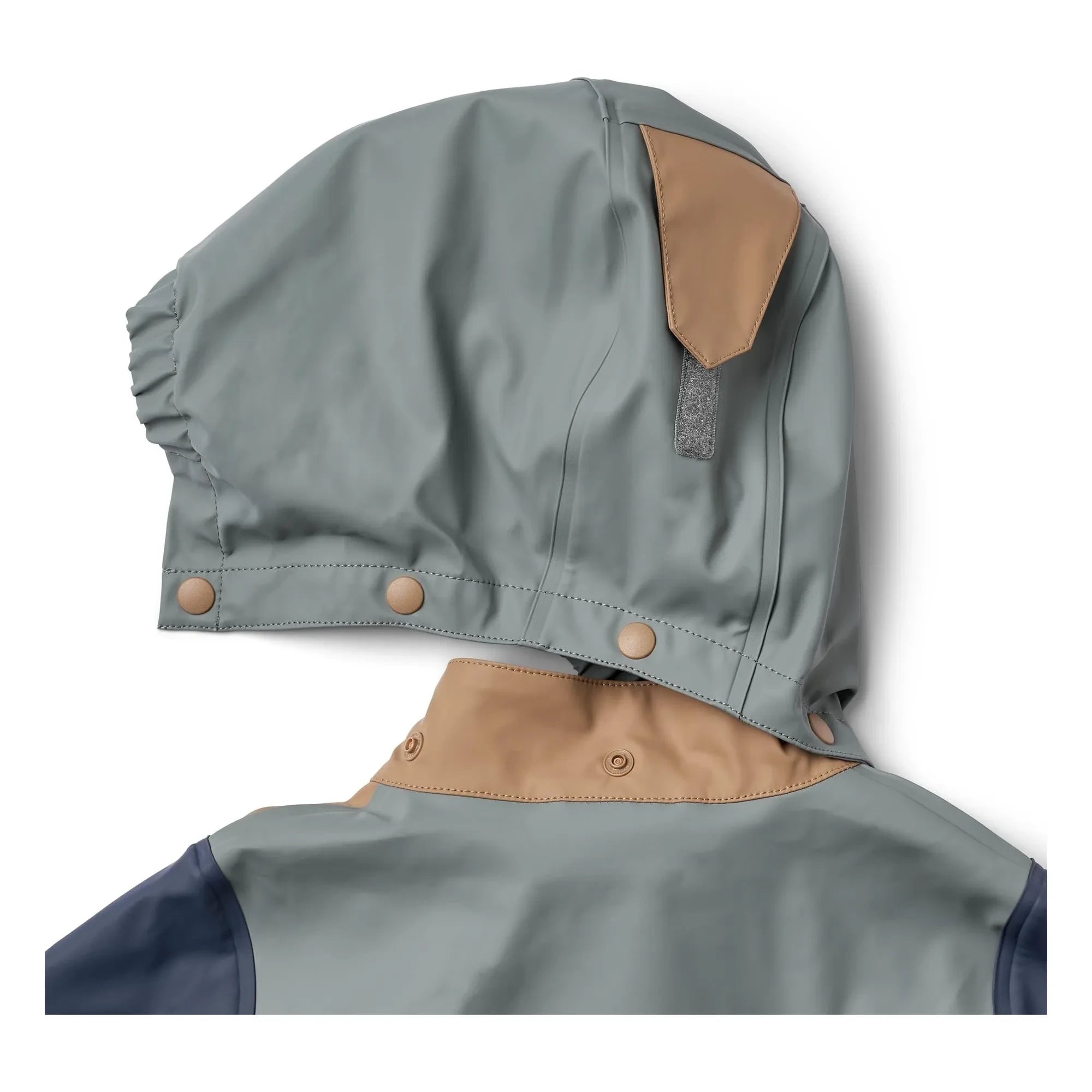 Wheat - Recycled Fiber Waterproof Jacket | Gray Blue
