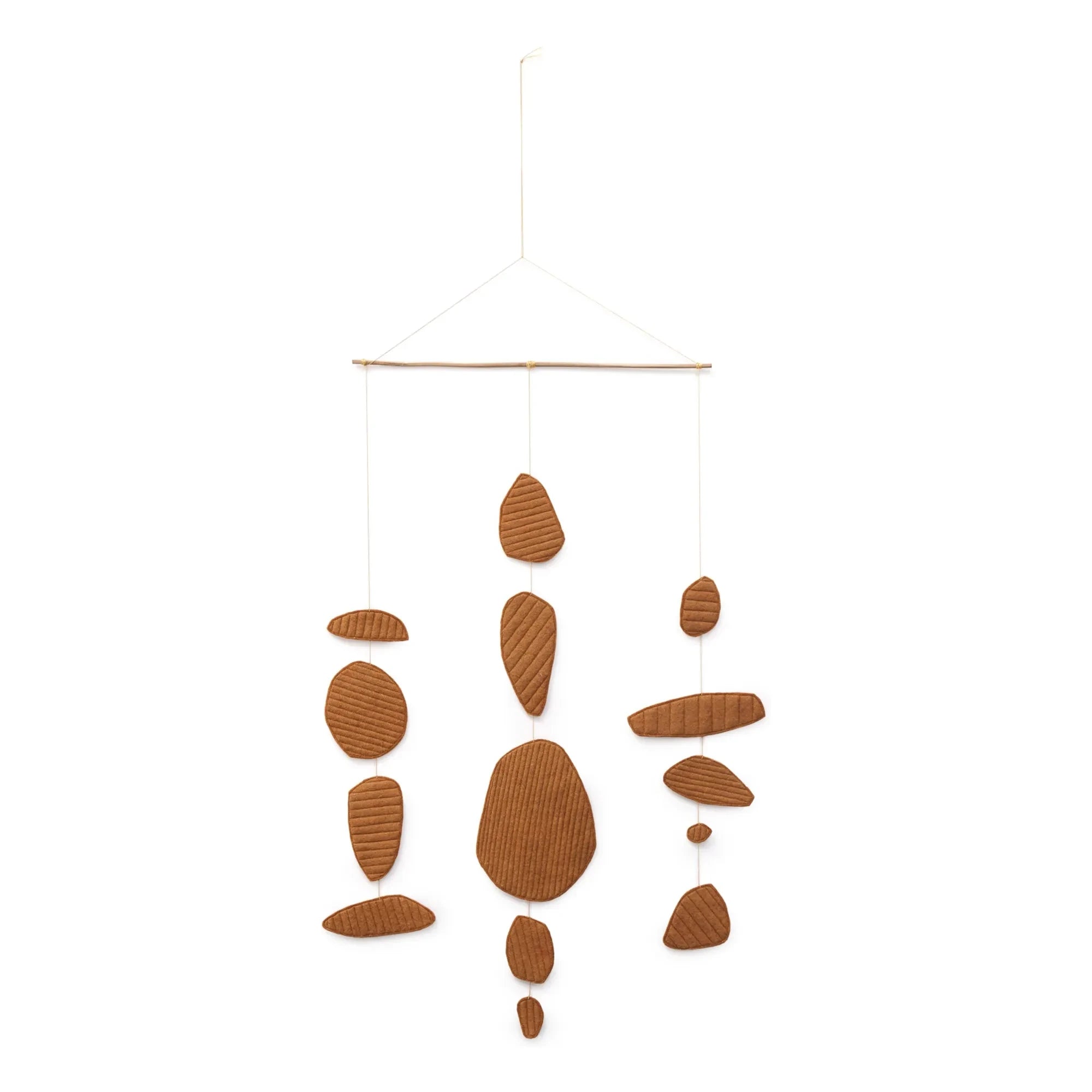 Muskhane - Cailloux Quilted Felt Mobile | Caramel