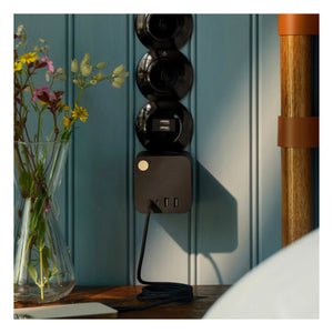 Kreafunk - Ampie Compact Power Strip | Black