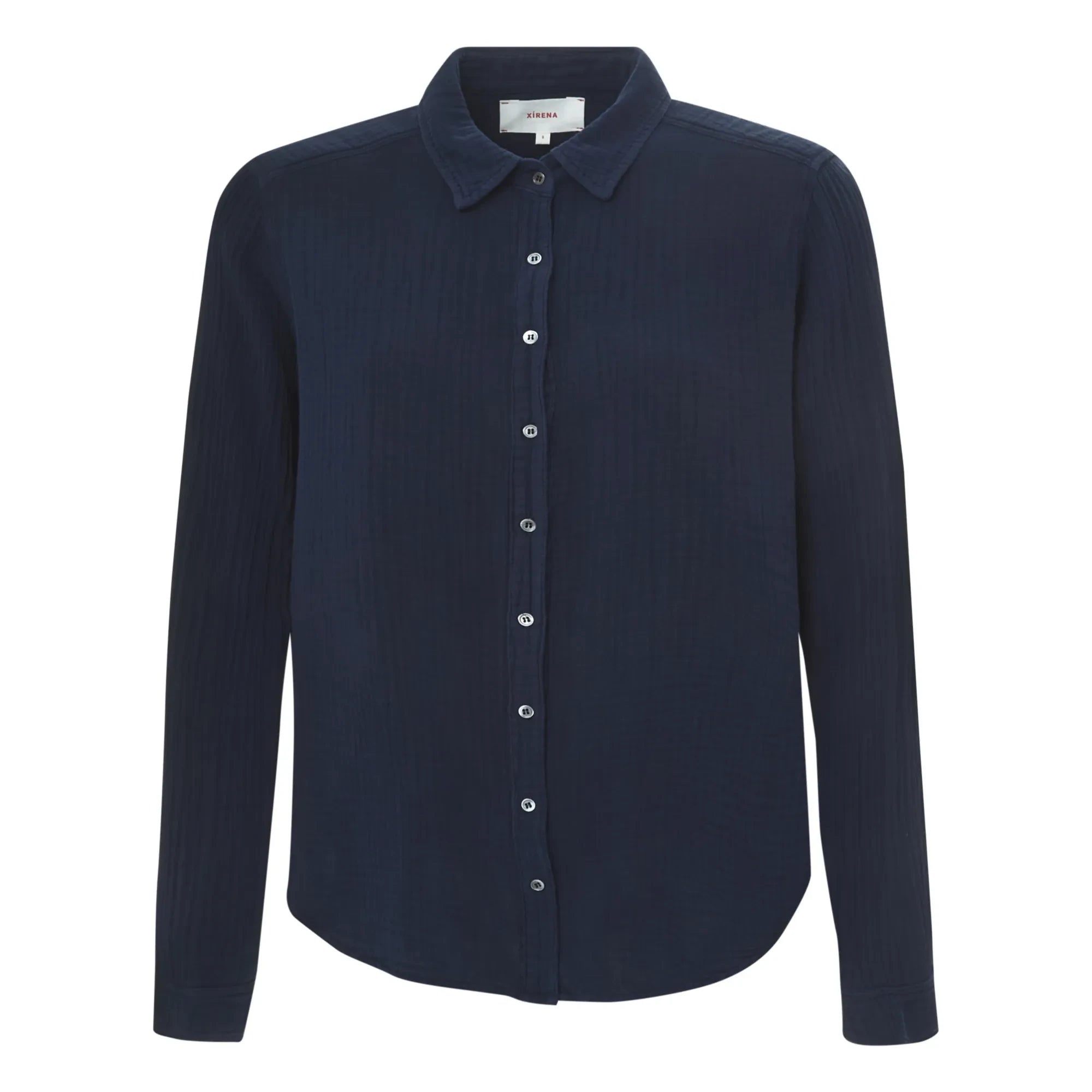 Xirena - Scout Cotton Muslin Gömlek | Gece mavisi