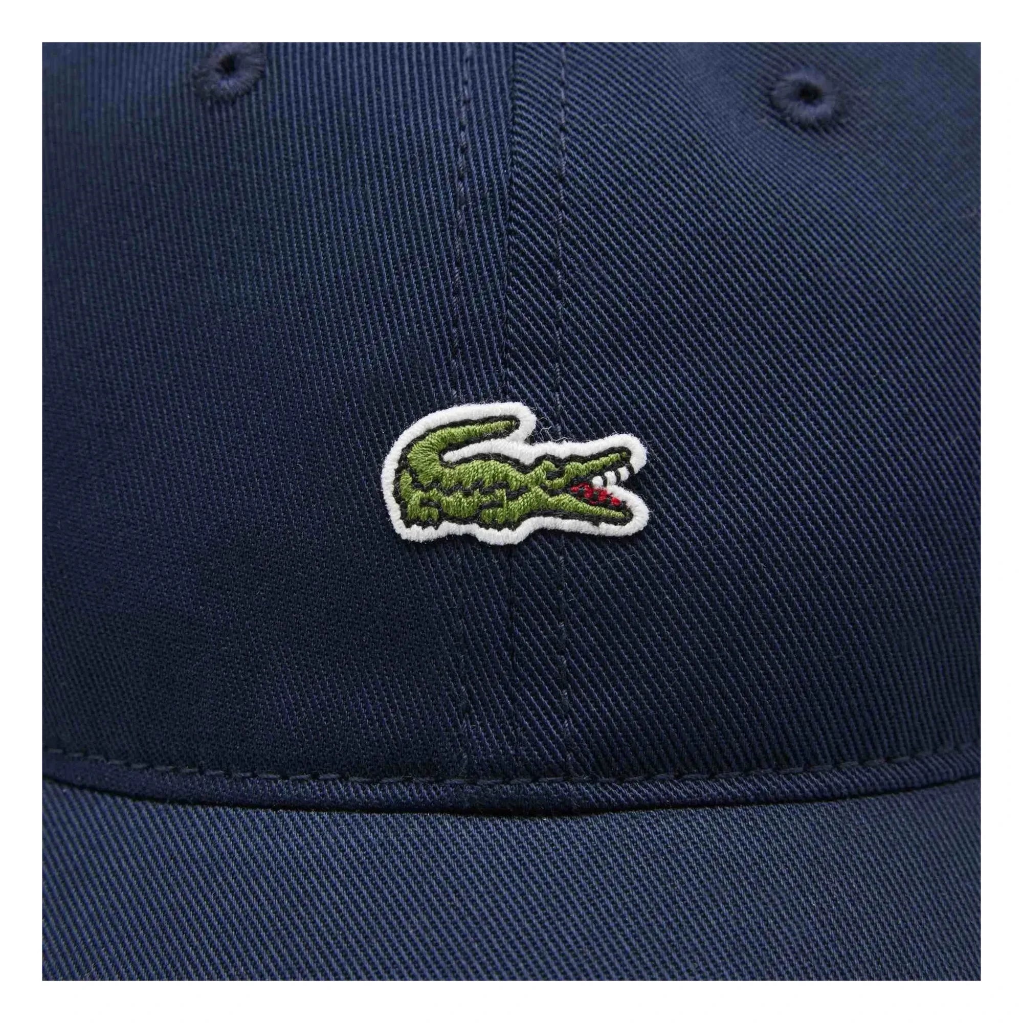 Lacoste - Logo organik pamuklu şapka | Lacivert