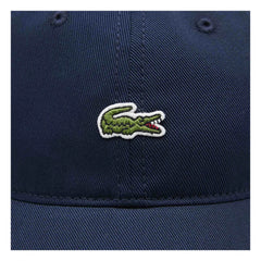 Lacoste - Logo organik pamuklu şapka | Lacivert