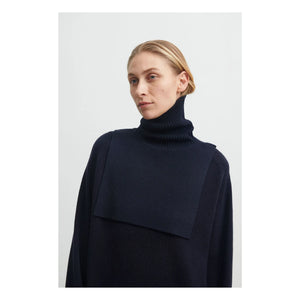FUB - Merino Wool Turtleneck - Women's Collection | Navy Blue
