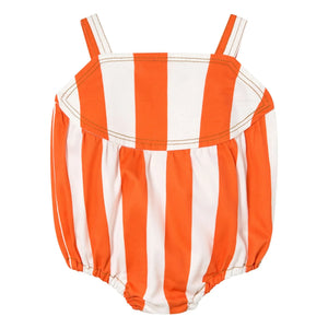 Tinycottons - Striped Twill Jumpsuit | Red