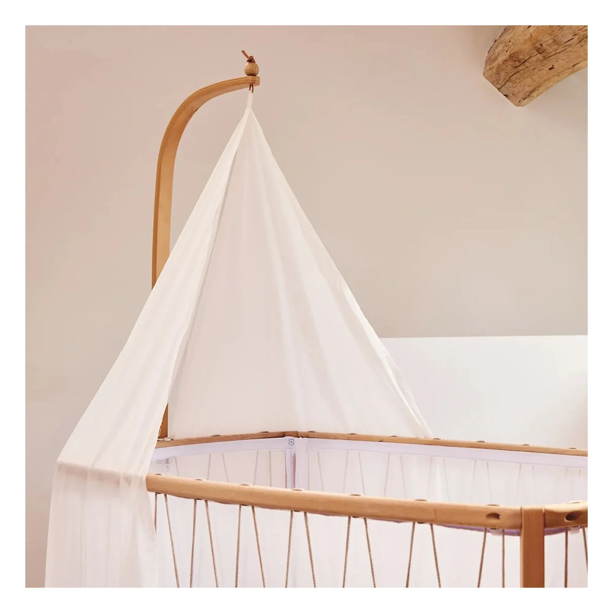 Charlie Crane - Kimi Bed Cover for Crib | White