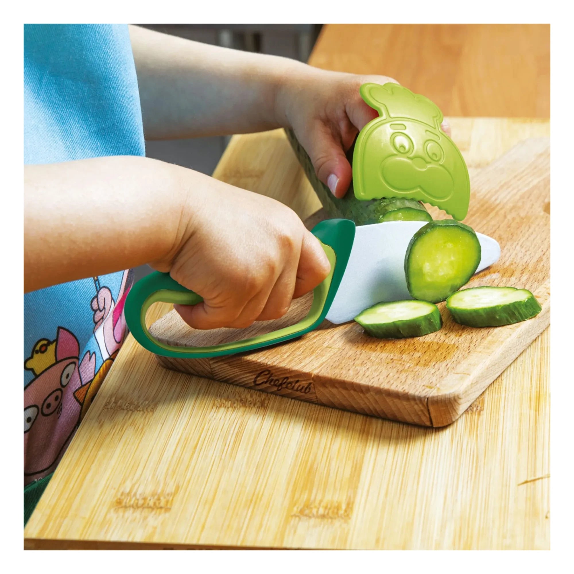 Chefclub - Finger-Protected Knife | Green