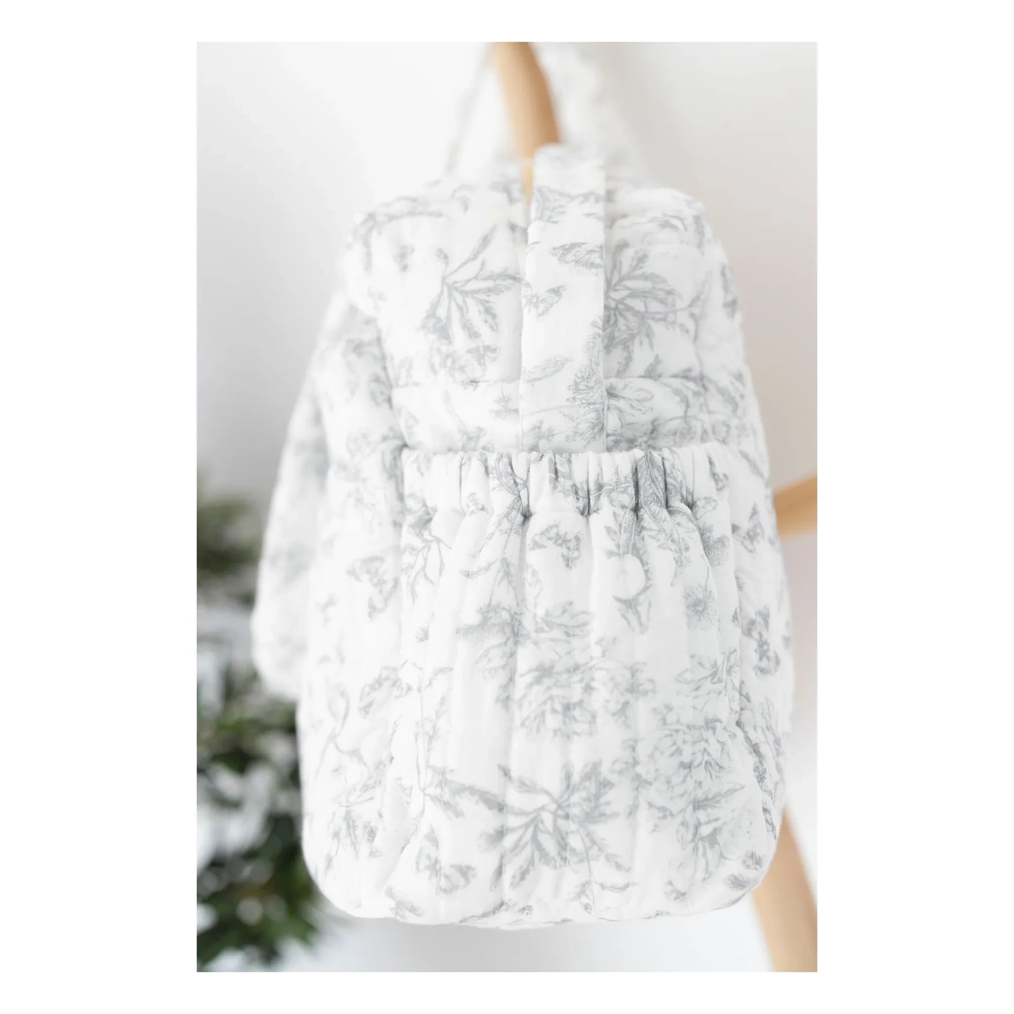 Tartine et Chocolat - Toile de Jouy Baby Diaper Bag | Gray