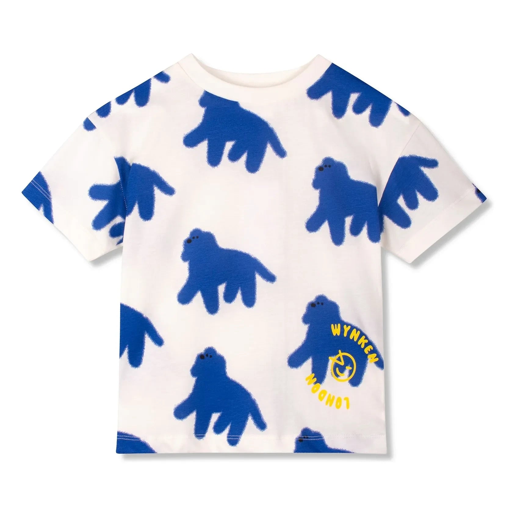 Wynken - Dog Print T-Shirt, Organic Cotton | Ecru