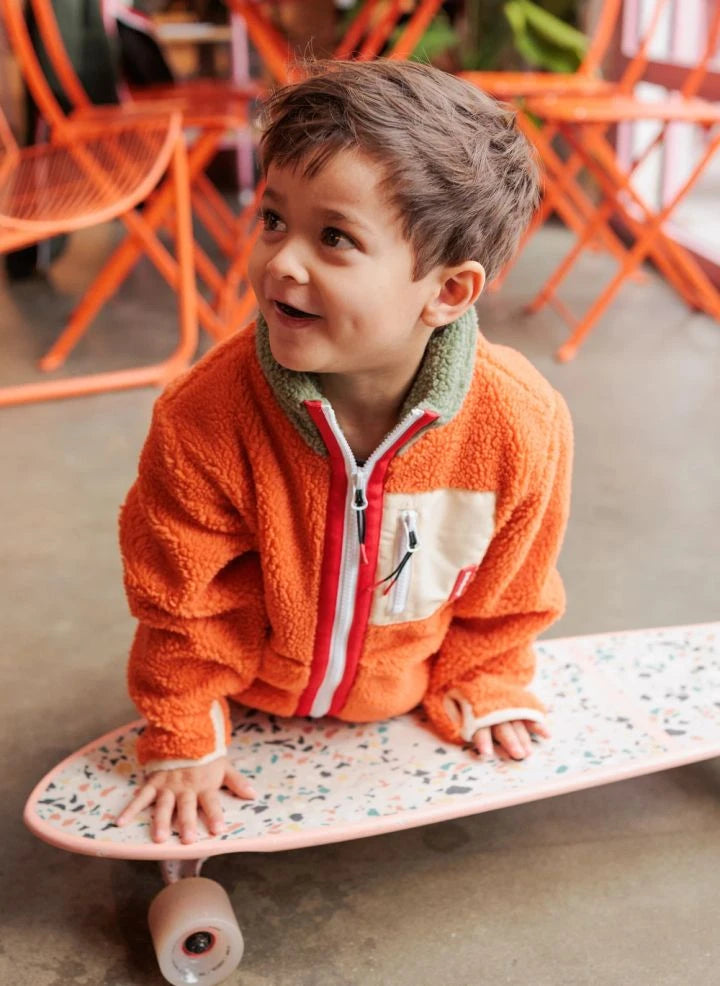 Hello Hossy - Polar Zip-Up Jacket | Orange