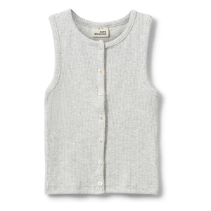 Sofie Schnoor - Tamilia Cotelé Tank Top | Light Gray
