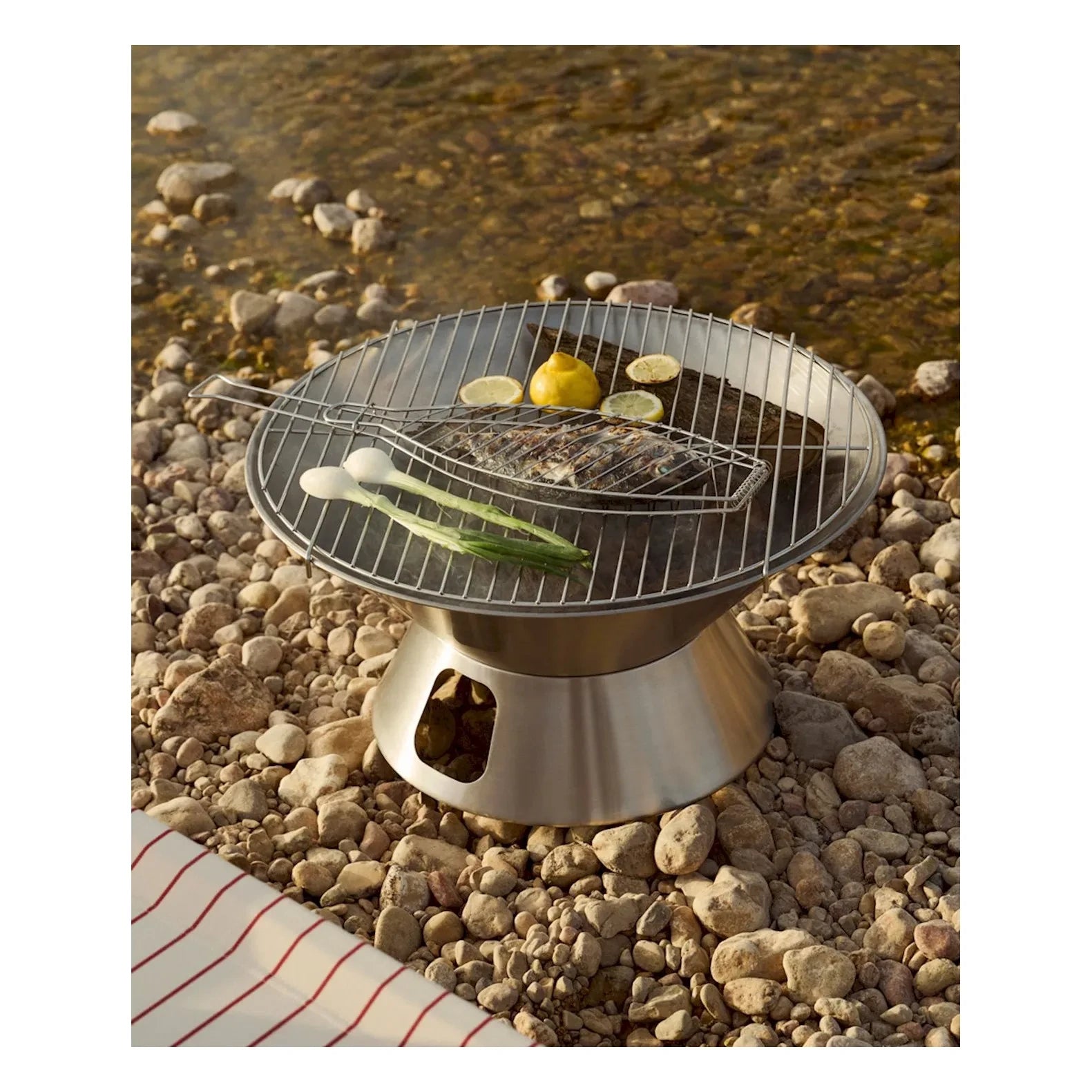Hay - Jasper Morrison Outdoor Market Çelik Ateş Çukuru, Gümüş