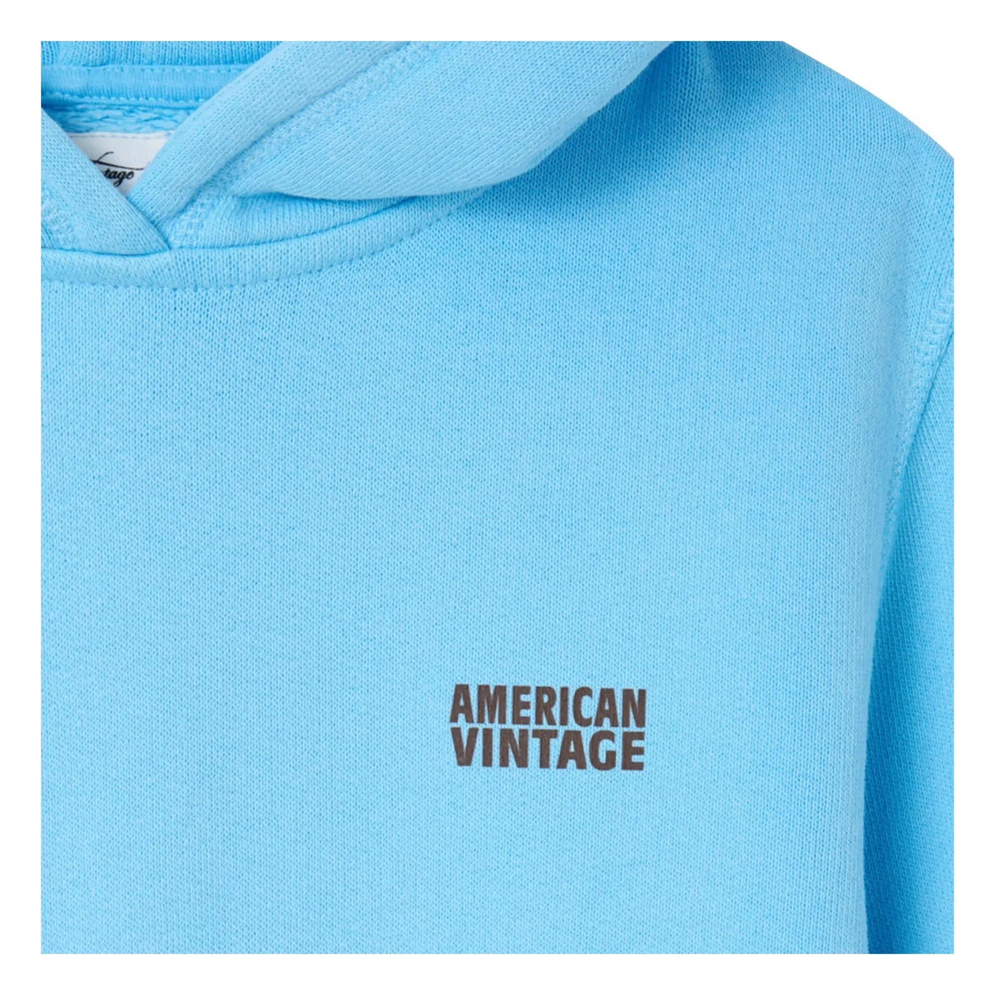American Vintage - Izubird Hooded Sweatshirt | Light blue