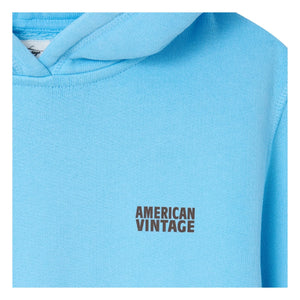 American Vintage - Izubird Hooded Sweatshirt | Light blue