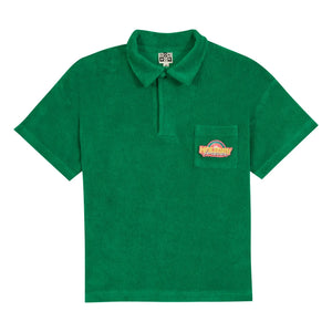 Bonton - Livio apple terry polo shirt | Emerald green