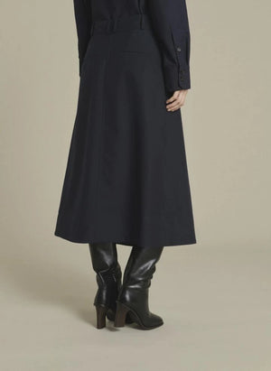 Soeur - Varna Wool Skirt | Midnight Blue
