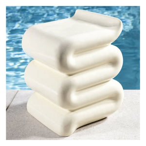 &Klevering - Ivory Whip Side Table