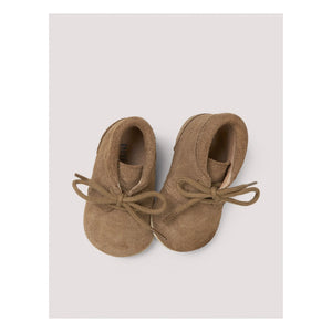 Petit Nord - Crib Suede Slippers | Brown