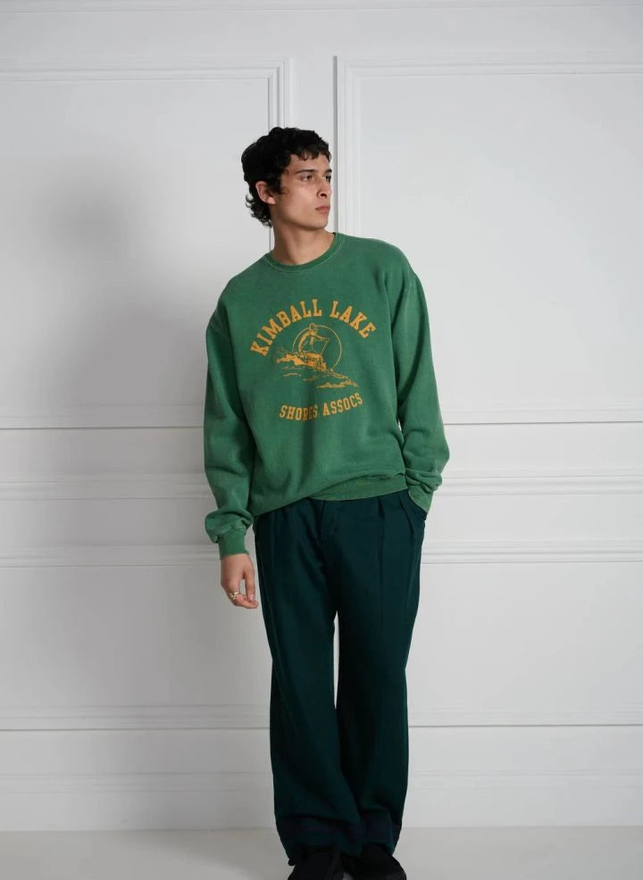 Wild Donkey - Pamuk Sweatshirt | Yeşil su