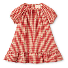 Flöss - Molly Gingham Dress | Red