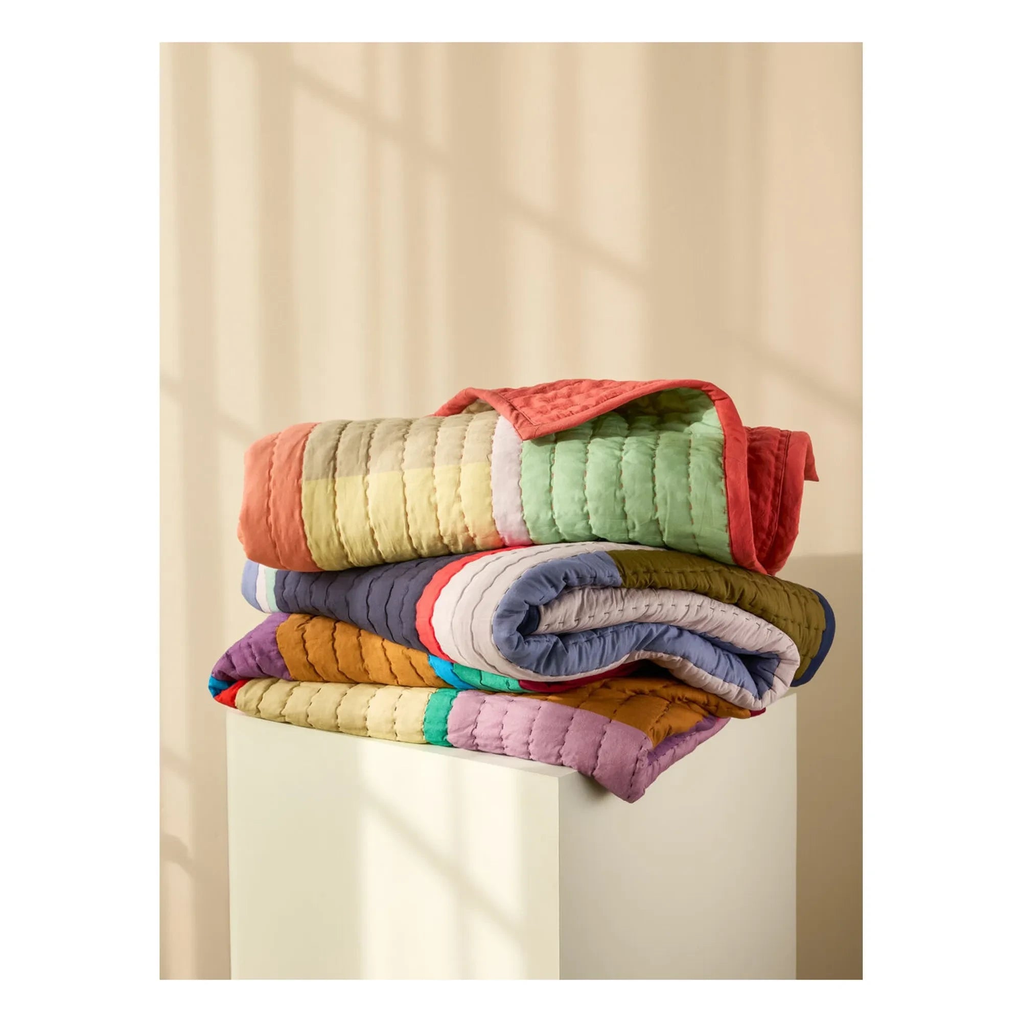 Hübsch - Organic Cotton Blanket | Blue