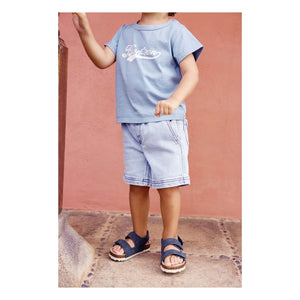 Bonton - Short Lyon Chambray | Denim Blue