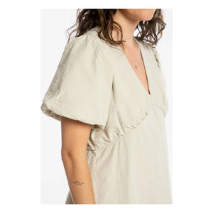 Matona - Mi-Long Organic Cotton Dress | Sand